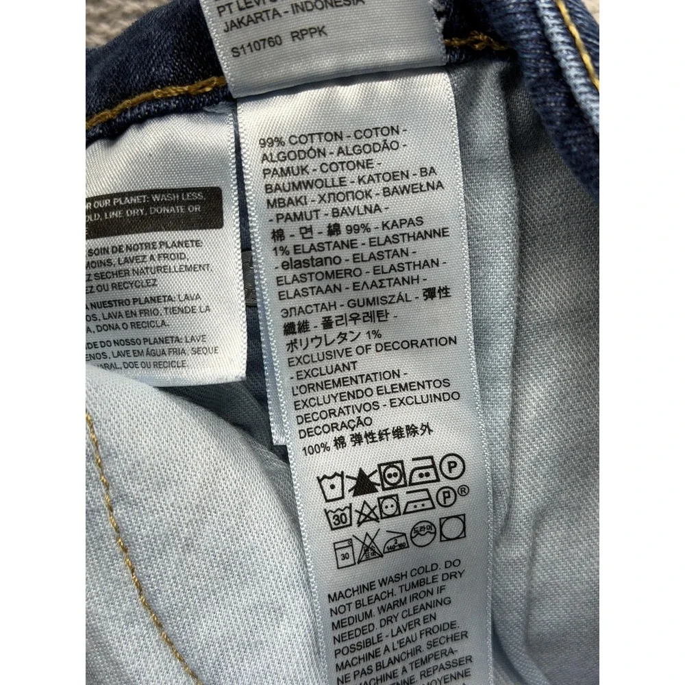 Levis‎ 505 Jeans Mens Measured 38x31 Blue Straight Regular Denim Zip Fly